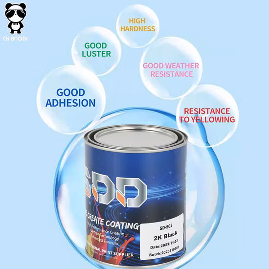 1K 2K Solid Basecoat Car Paint Supplier Customizable Automotive Metallic Car Coating Wrap Accessory Auto Refinish Varnish Paint