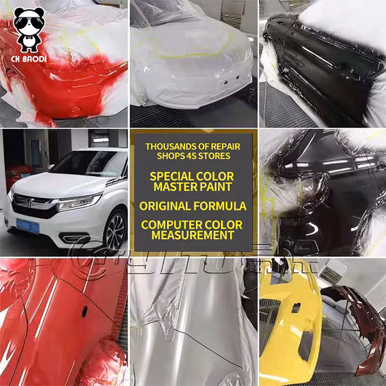 1K 2K Solid Basecoat Car Paint Supplier Customizable Automotive Metallic Car Coating Wrap Accessory Auto Refinish Varnish Paint