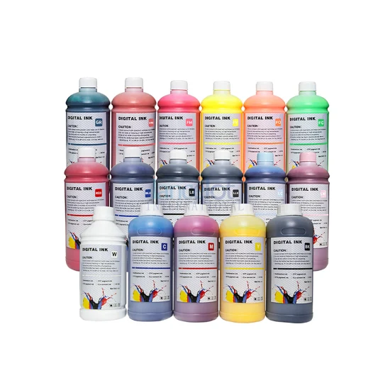 Dtf White Ink 1L Dtf Film Ink e polvere Dtf Pigment Ink Dtf Transfer Ink 17 inchiostri a colori